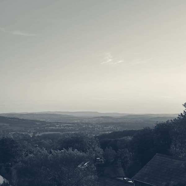 Sunset over the plain from the Malvern Hills