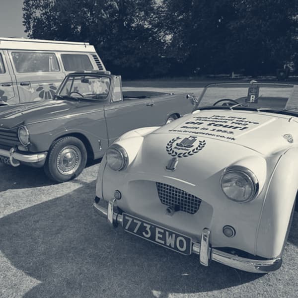 Showing off her curves at Canford Classic and Supercar